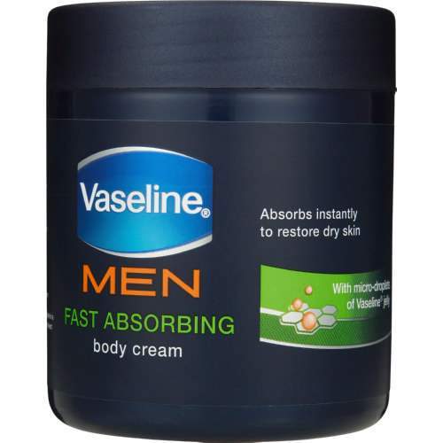 Vaseline Men Body Cream 400ml, Assorted