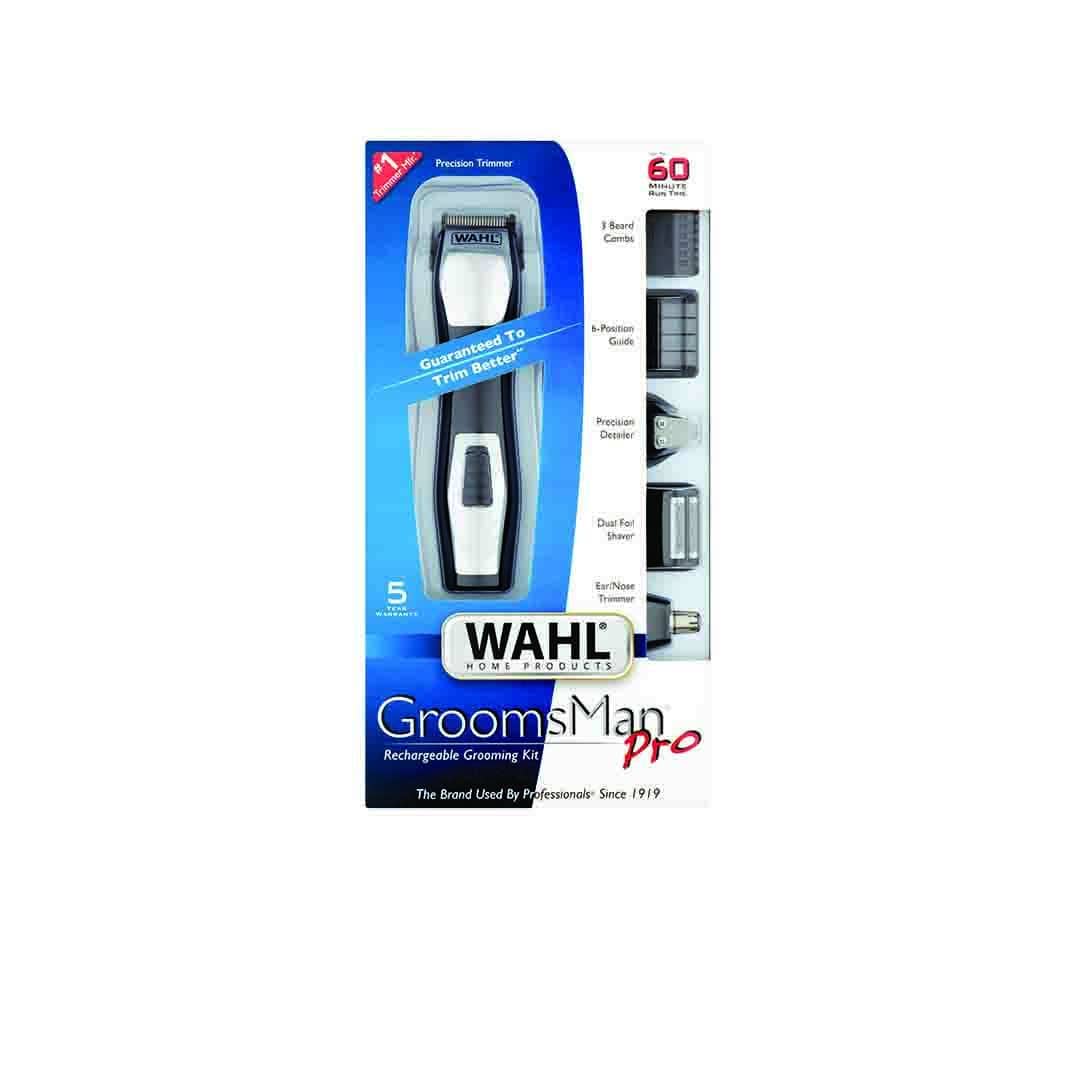 Wahl Toiletries Wahl Groomsman Rechargeable Trimmer, Chrome 5037127004418 230389