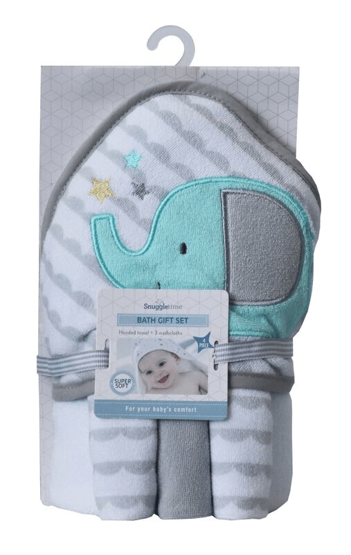 Snuggletime Baby Snuggletime Hooded Towel Gift Set Elephant 6006759005284 230878