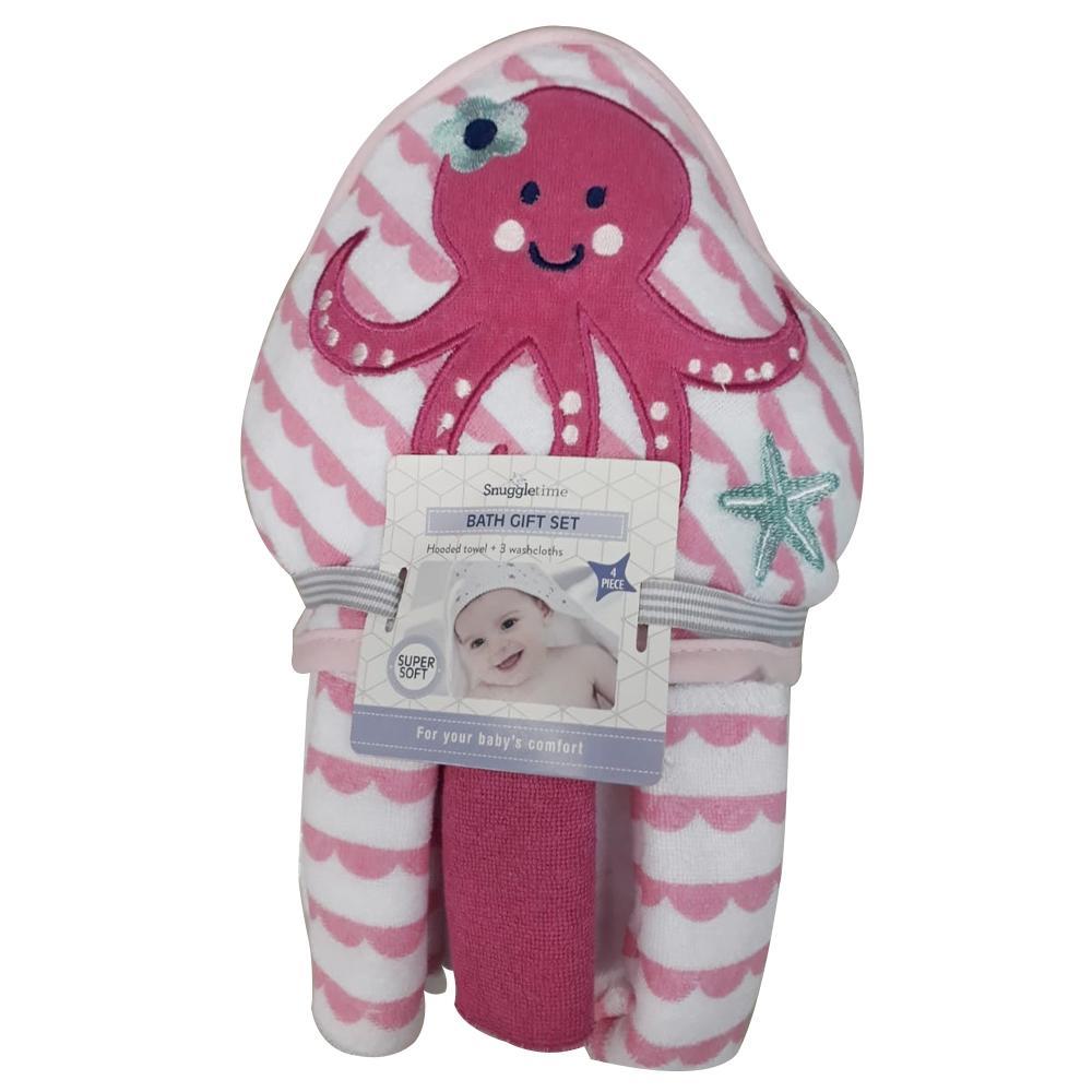 Snuggletime Baby Snuggletime Hooded Towel Gift Set Octopus 6006759005048 230881