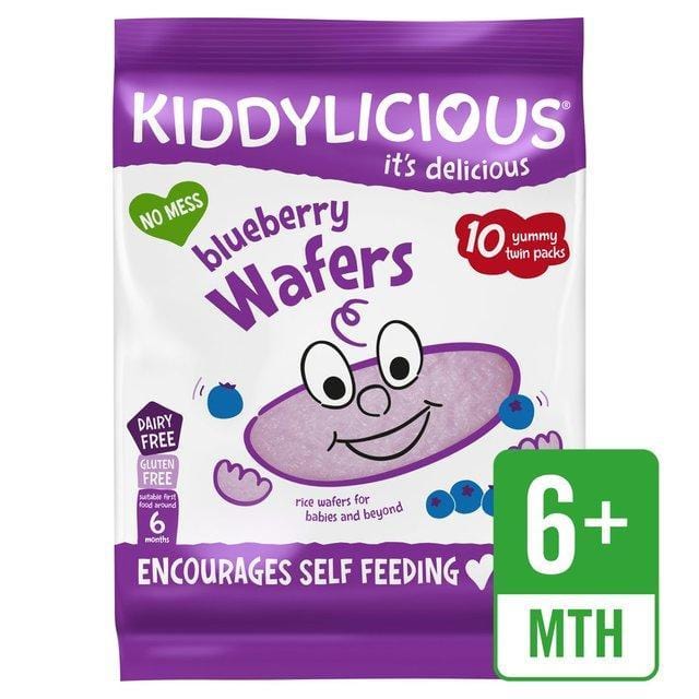 Kiddylicious Baby Kiddylicous Mini Wafers Blueberry 6m+ 5060040254127 234568