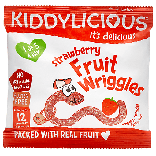 Kiddylicious Baby Kiddylicious Wriggles Strawberry 12M+ 5060040254080 234573