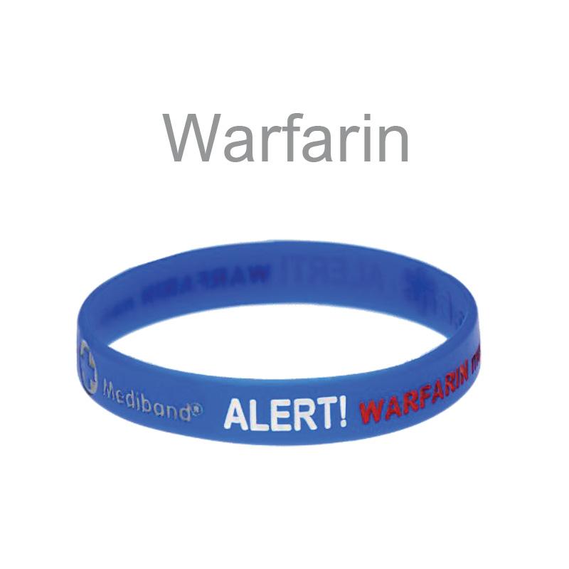 Mediband Warfarin Medicated Blue, L