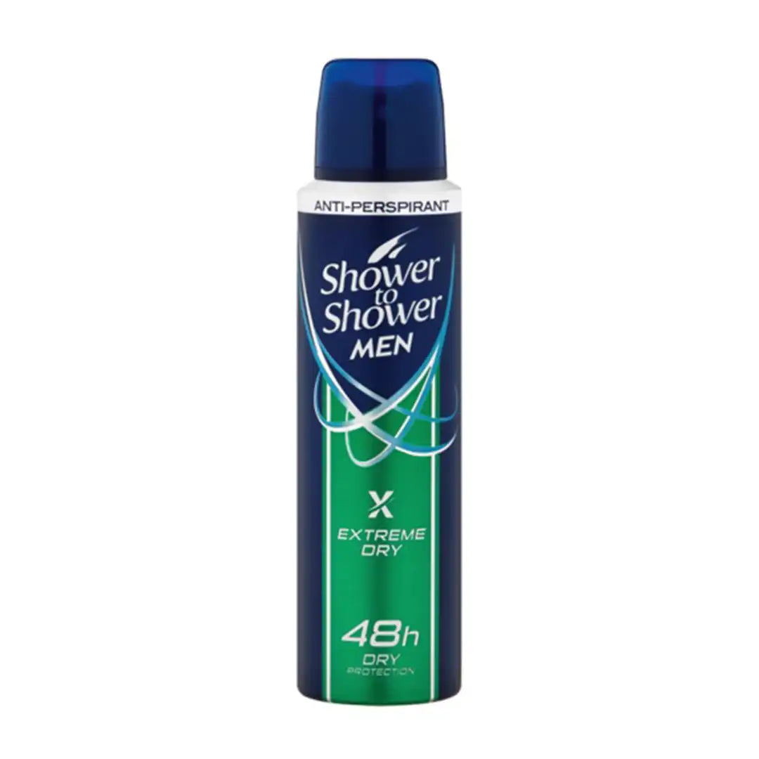 Shower To Shower Mens Deodorant Extra Dry, 150ml