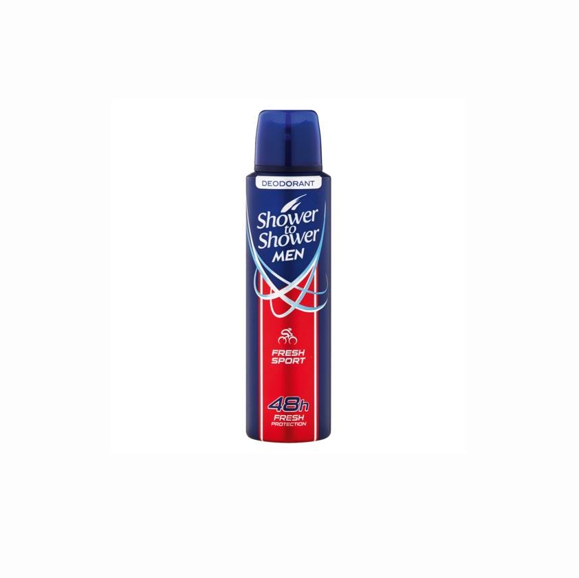 Shower To Shower Mens Deodorant Fresh Sport, 150ml