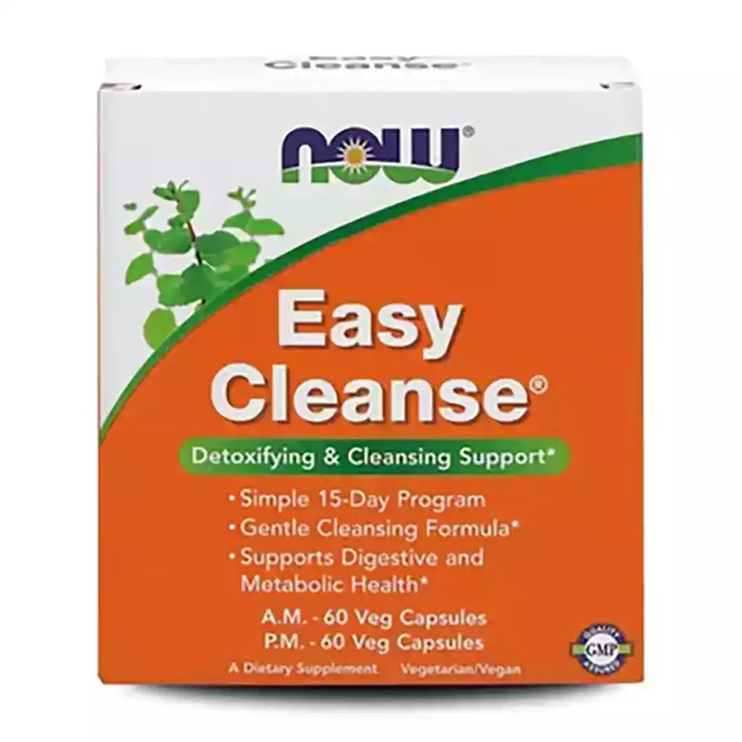 NOW Foods Easy Cleanse Kit Capsules, 60's + 60's