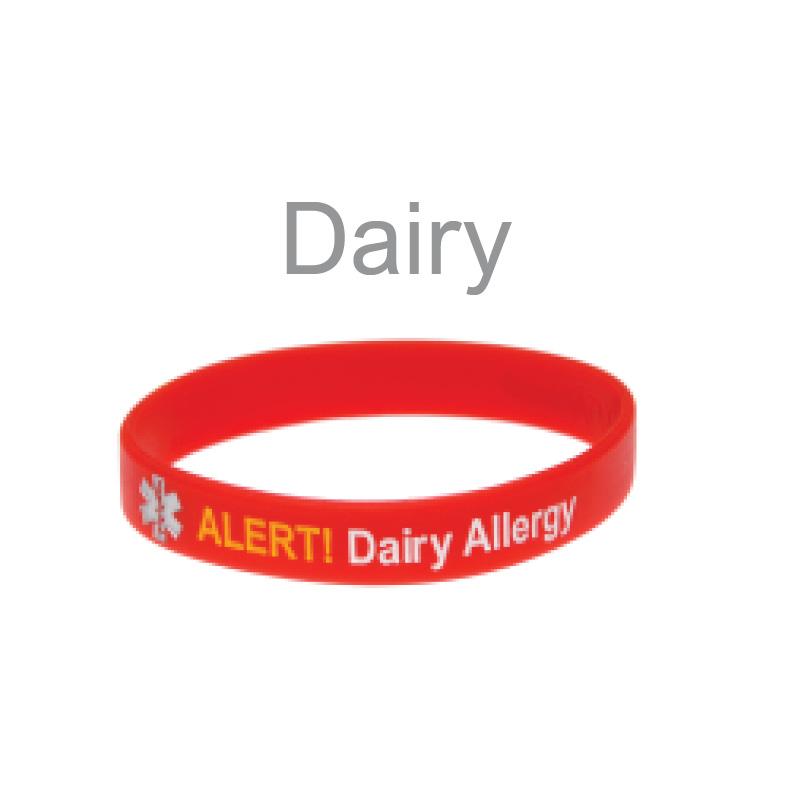 Mediband Dairy Allergy Red, S