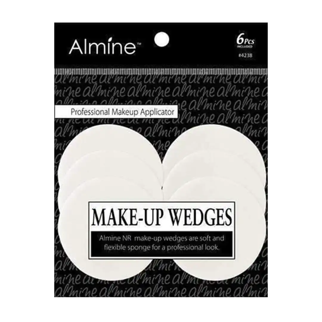 Almine Make-Up Wedges Round, 6 Piece