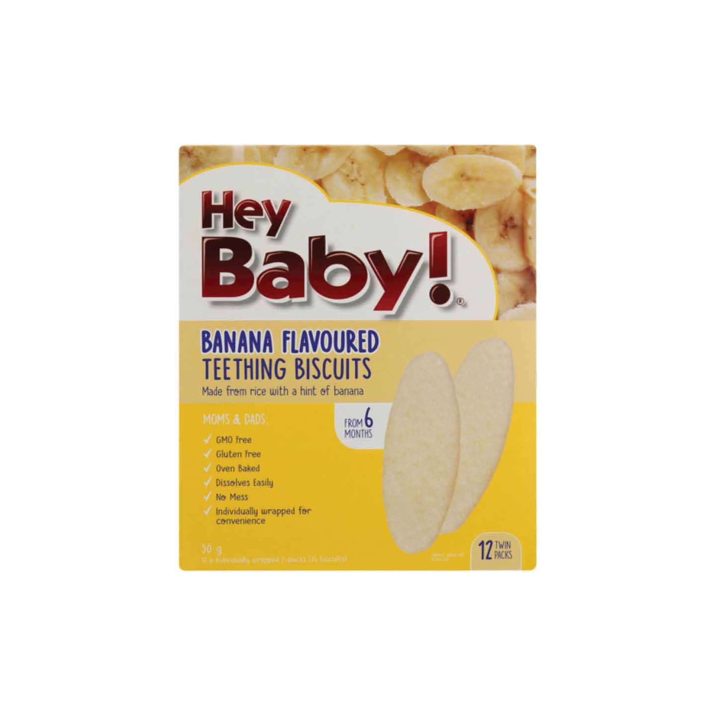 Hey Baby! Baby Hey Baby! Teething Biscuits Banana, 50g 6009802364260 242088