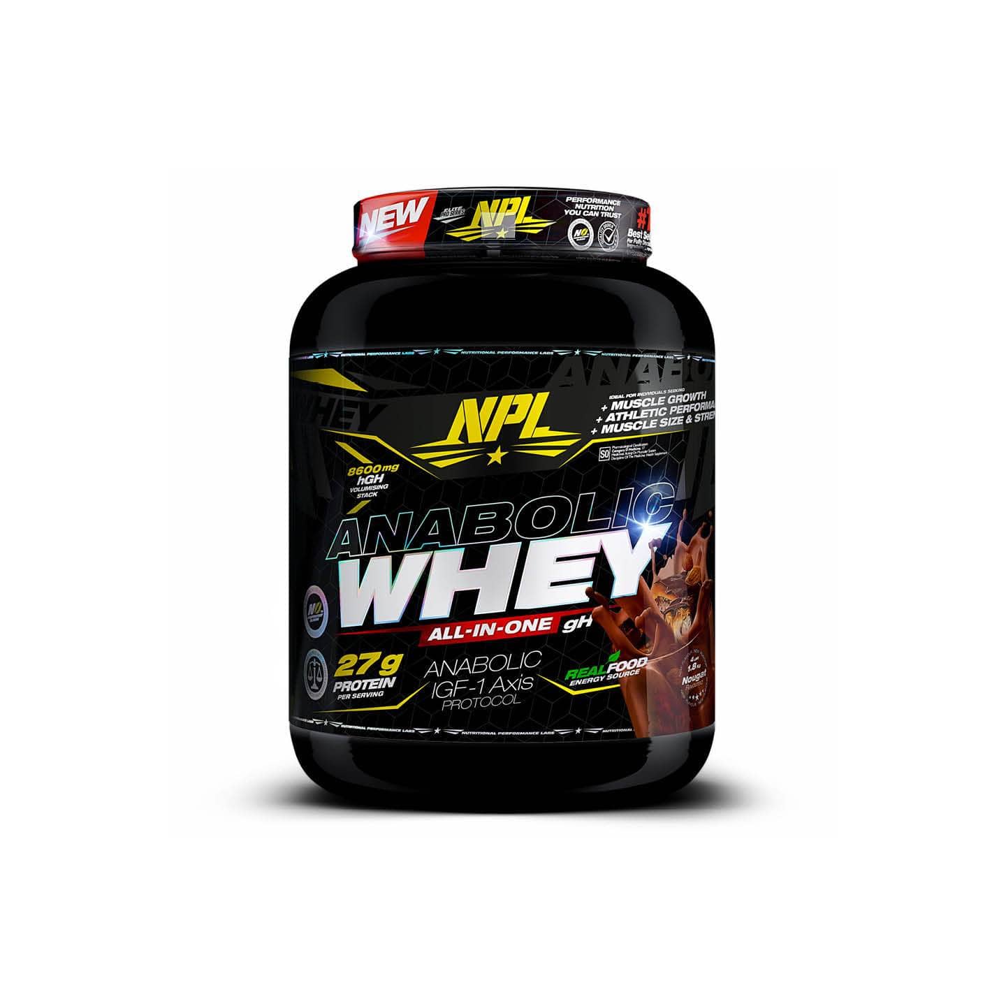 NPL Sports Nutrition Choc Nougat NPL Anabolic Whey Assorted, 1.8kg 6009708881755 242192