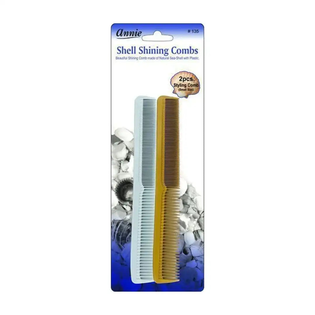 Annie 2Pack Shell Shining Combs