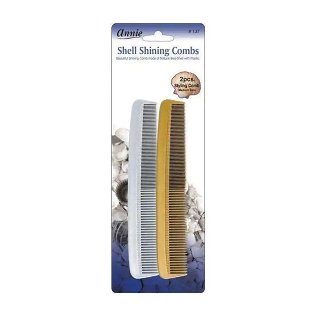Annie Shell Shining Combs 137, 2 Pack