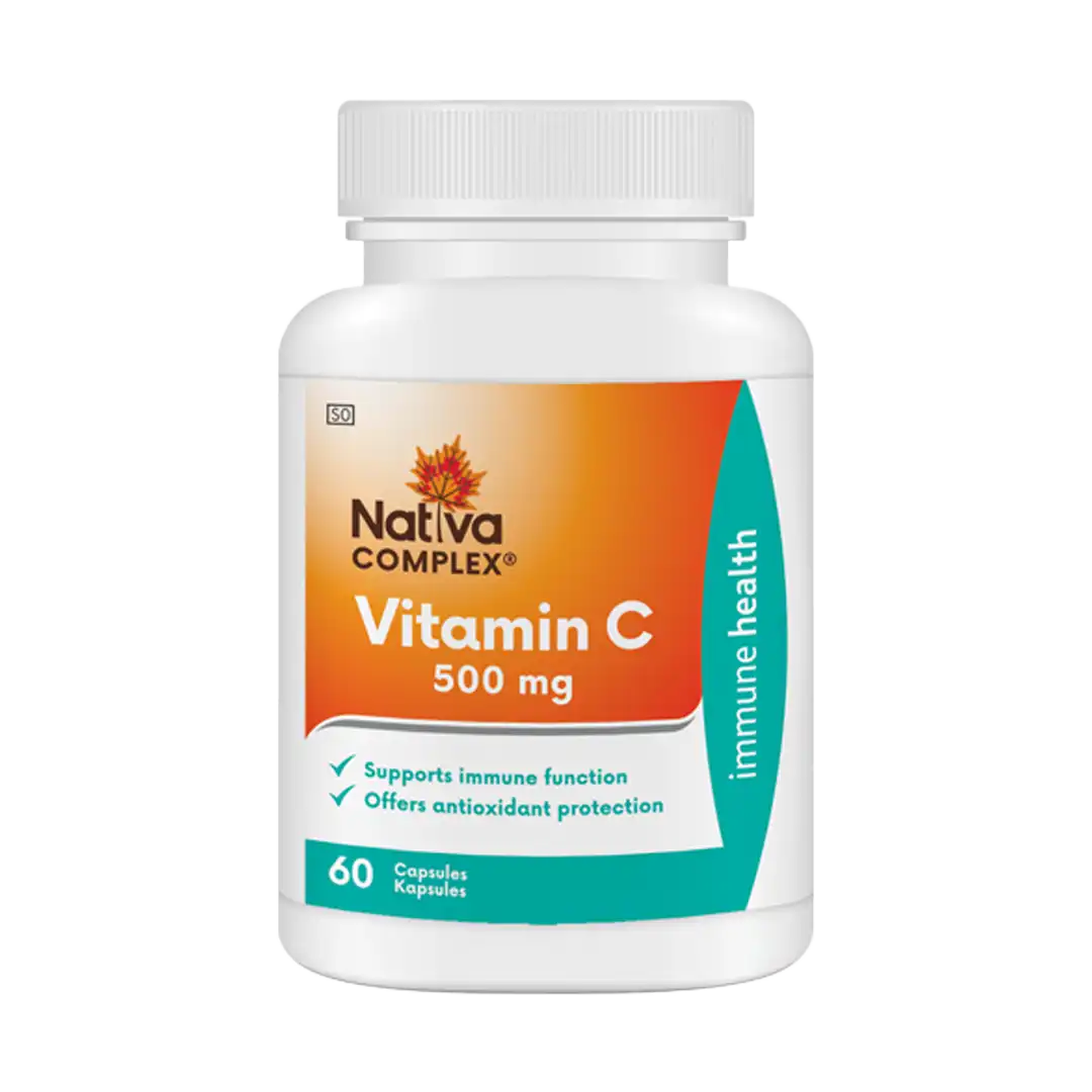 Nativa Complex Vitamin C 500mg Capsules, 60's