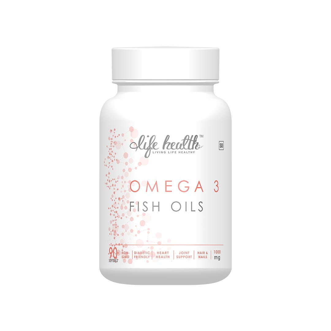 Life Health Omega 3 Fish Oils Softgels, 90's