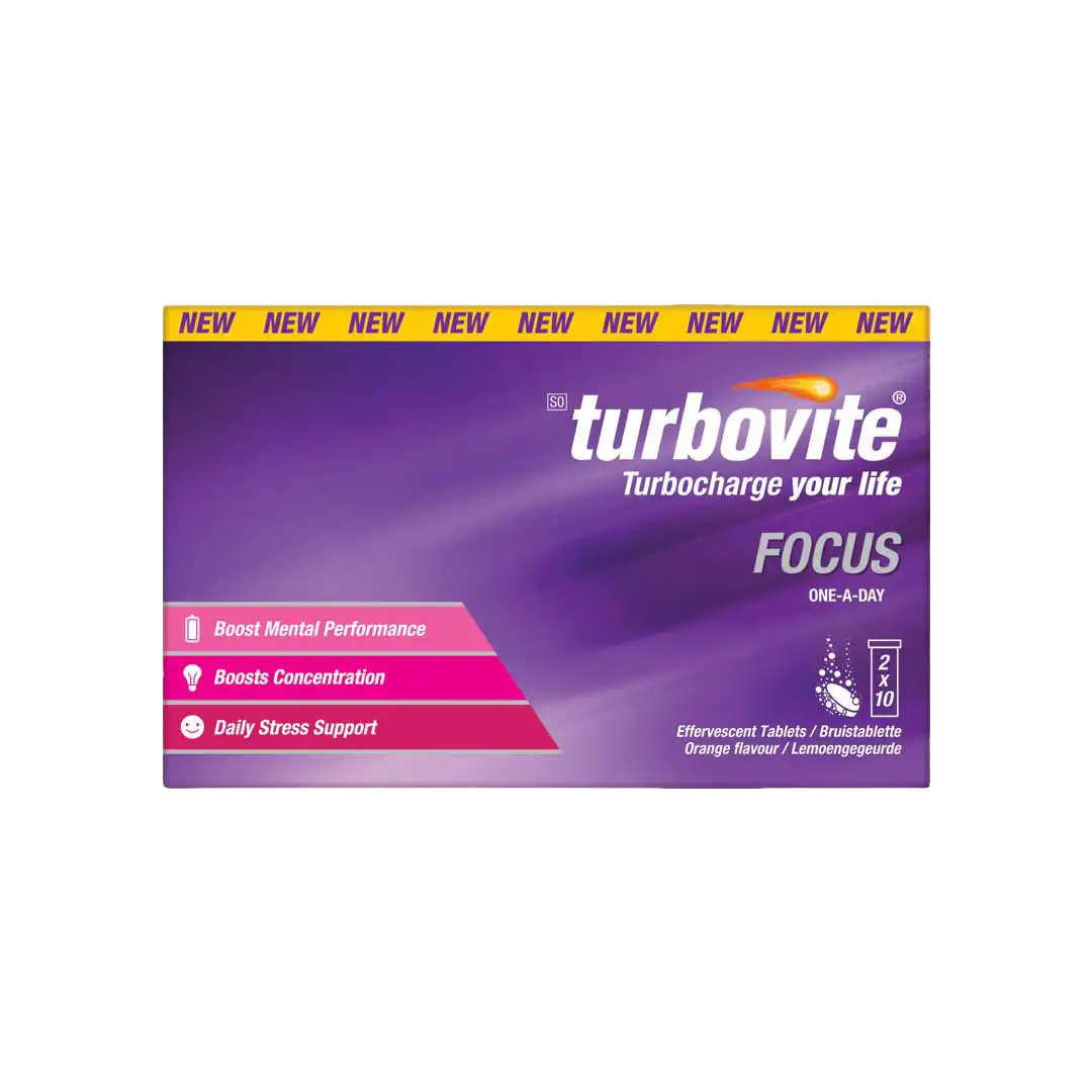 Turbovite Focus Effervescent Tablets, 20's