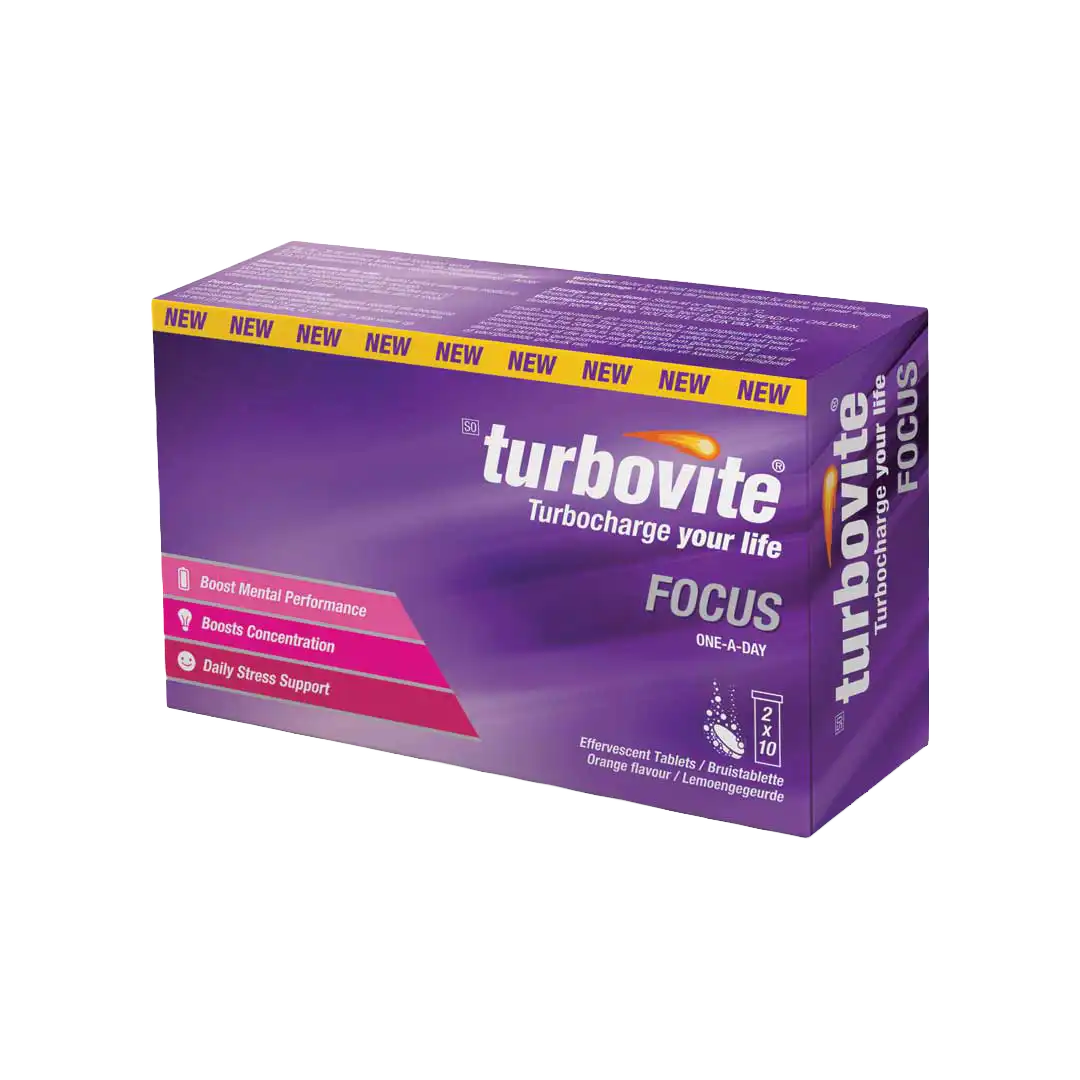 Turbovite Focus Effervescent Tablets, 20's