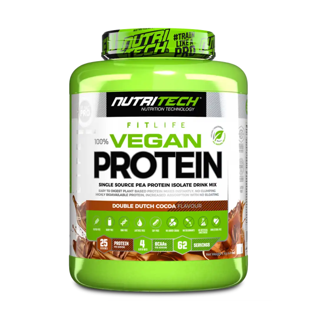Nutritech 100% Vegan Protein Double Dutch Cocoa, 2kg