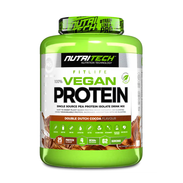 Nutritech 100% Vegan Protein Double Dutch Cocoa, 2kg