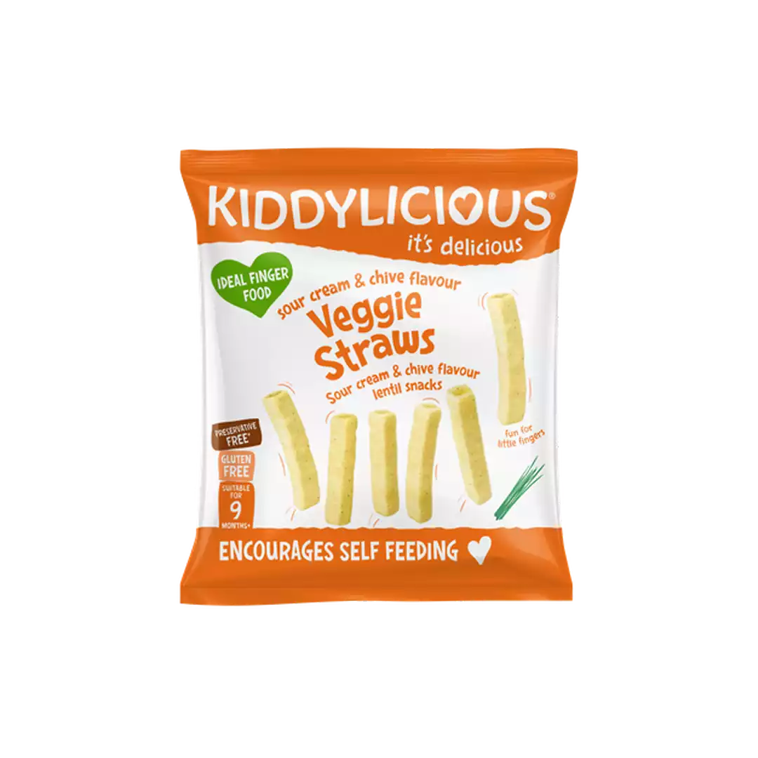 Kiddylicious Sour Cream & Chive Straws, 9m+