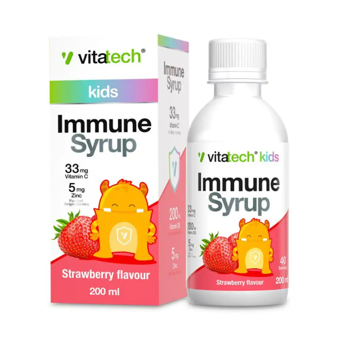 Vitatech Kids Immune Syrup Strawberry, 200ml