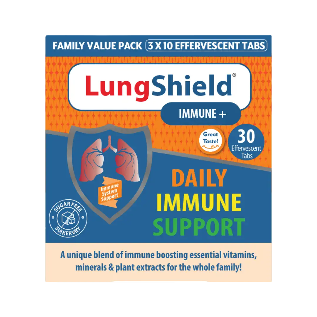 Lungshield Immune+ Daily Immune Support Effervescent Tabs, 30's