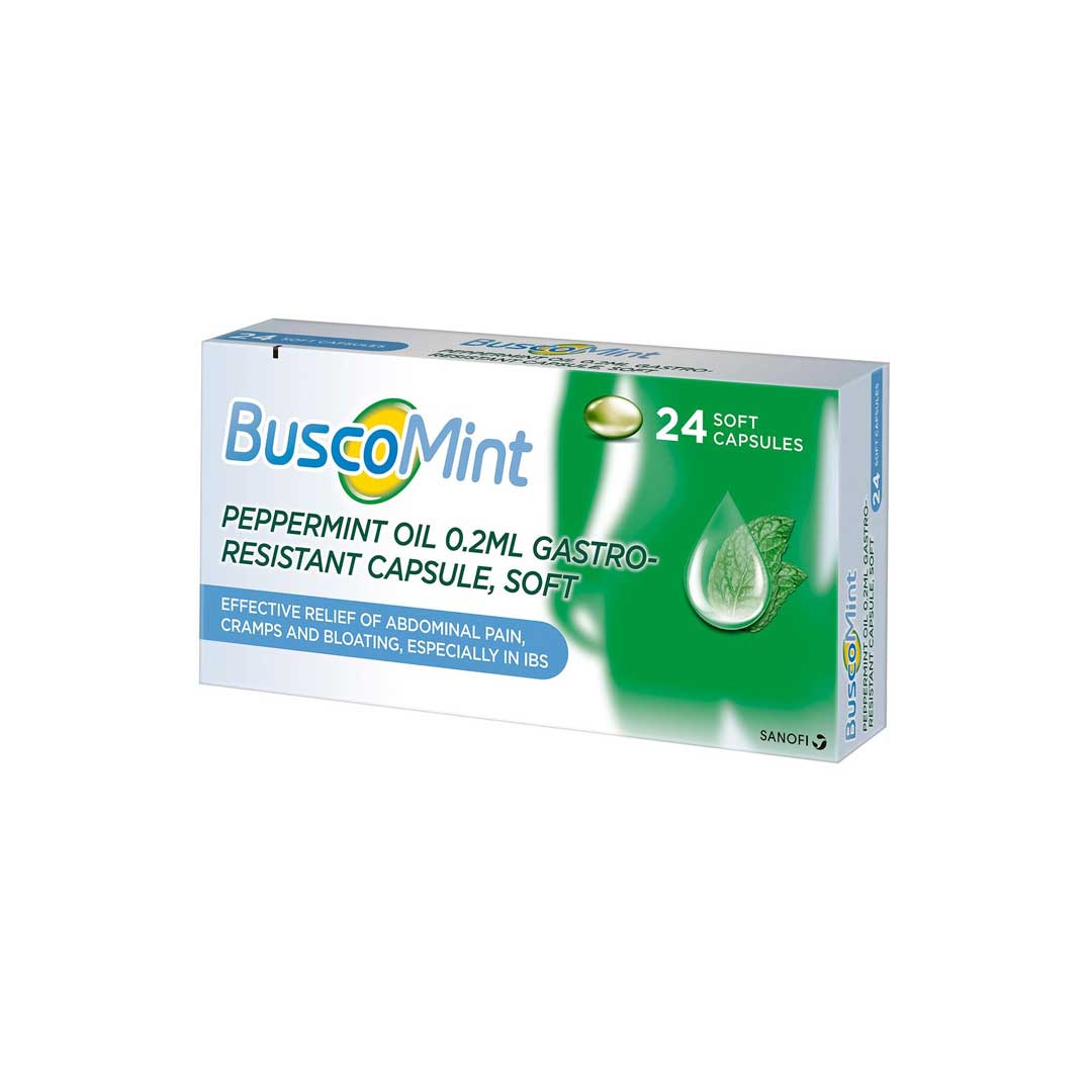 BuscoMint Peppermint Oil Gastro-Resistant Capsule, 0.2ml