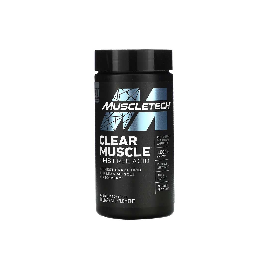 Muscletech Clear Muscle HMB Free Acid Softgels, 84's