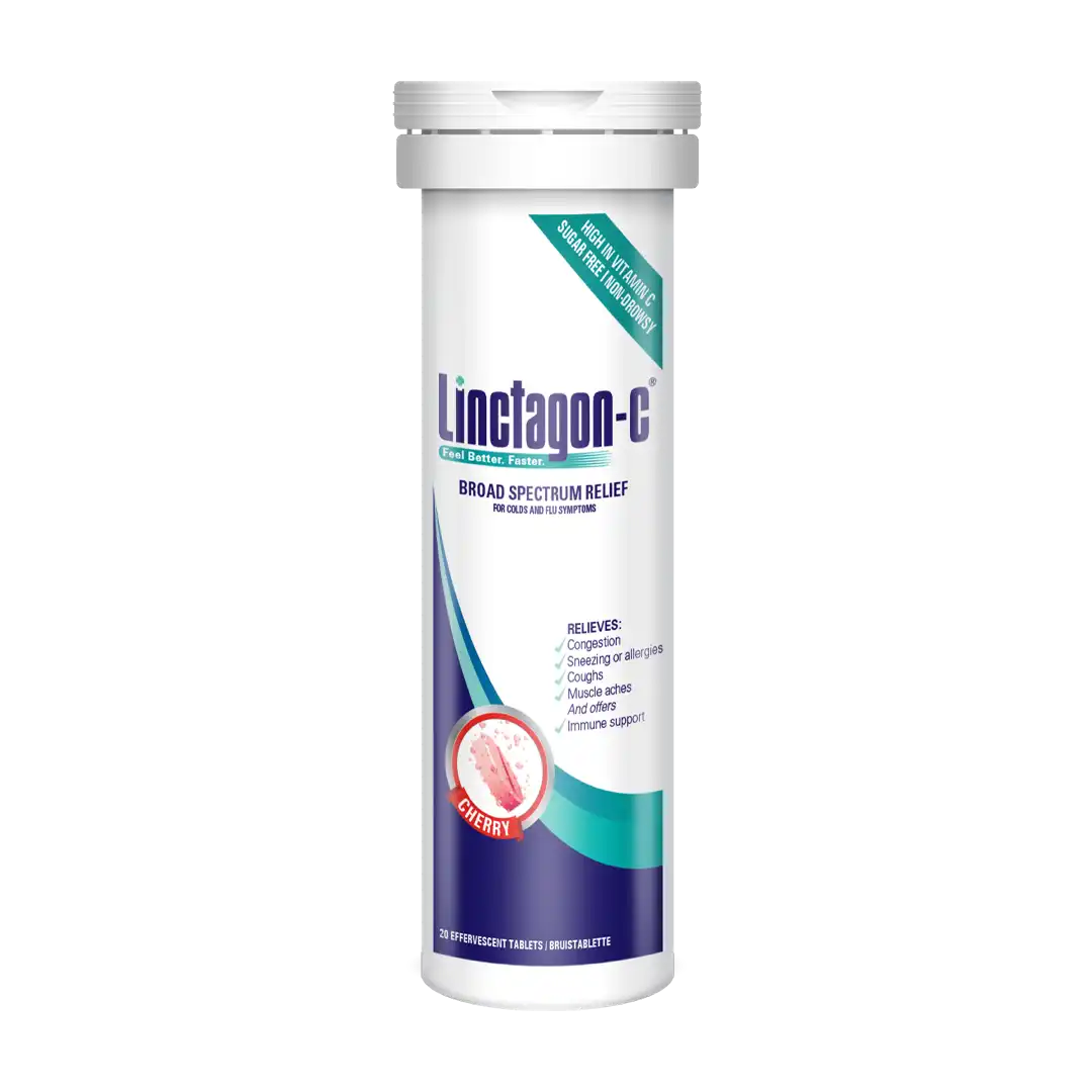 Linctagon-C Effervescent Cherry Tablets, 20's