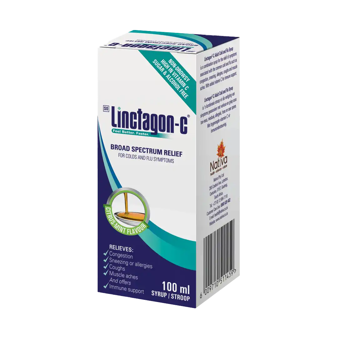 Linctagon C Adult Cold and Flu Syrup, Assorted