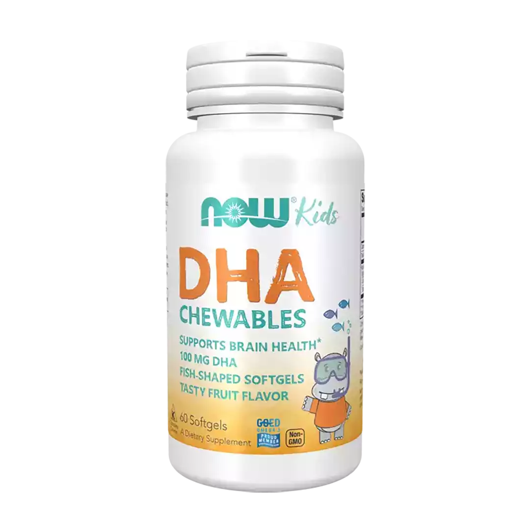 NOW Foods DHA Kids Chewable Softgels, 60's