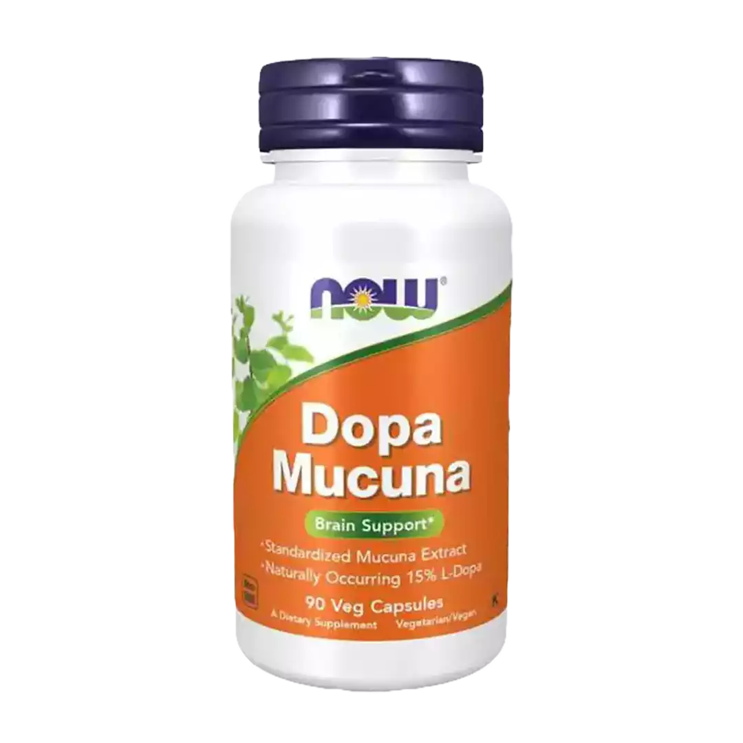 NOW Foods Dopa Mucuna Veg Capsules, 90's