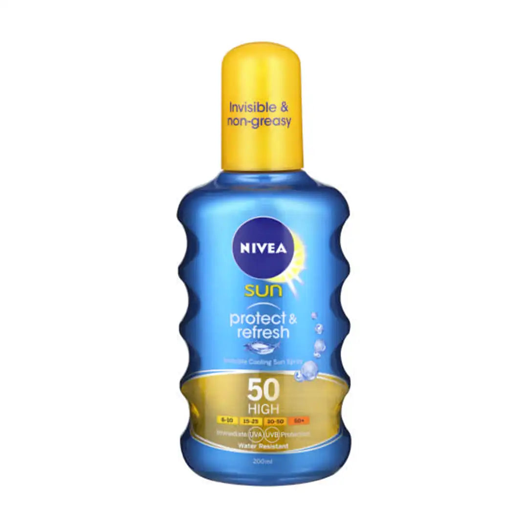 Nivea Sun Protect & Refresh Invisible Cooling Spray Spf50 Sunscreen, 200ml