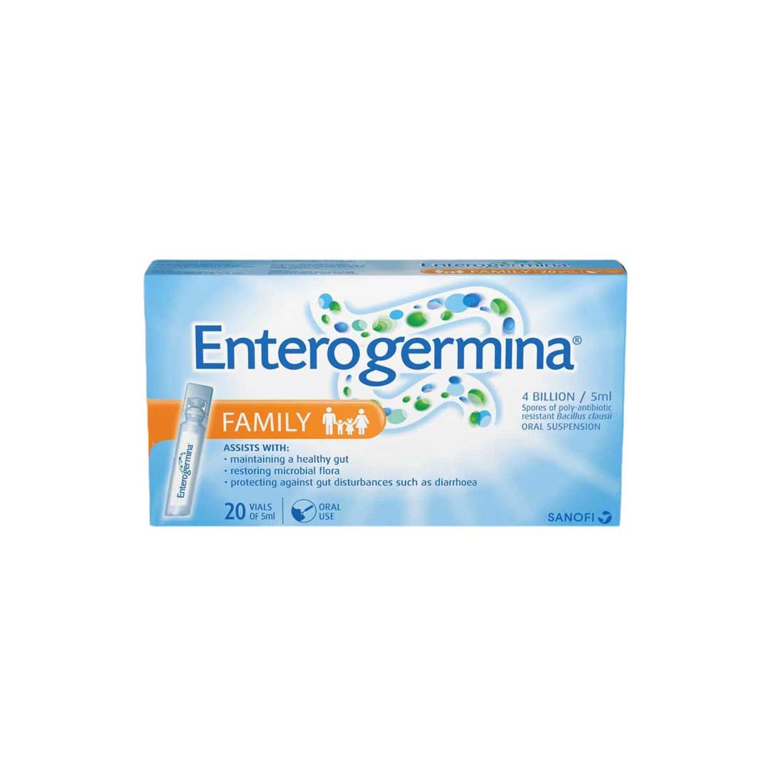 Enterogermina Family 4 Billion / 5ml Oral Suspension Vials, 20's