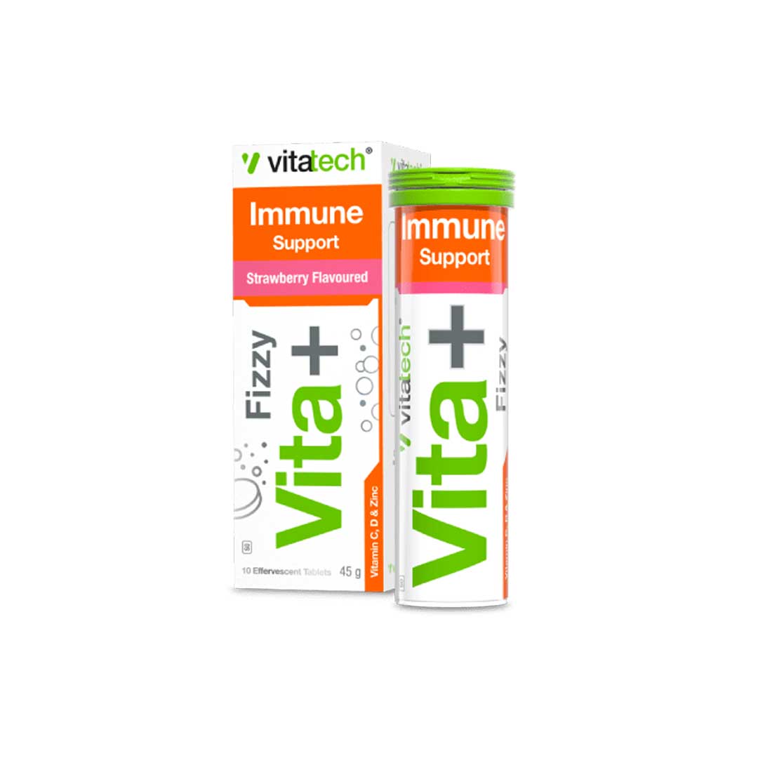 Vitatech Vita+ Immune Support Strawberry Effervescent, 10's