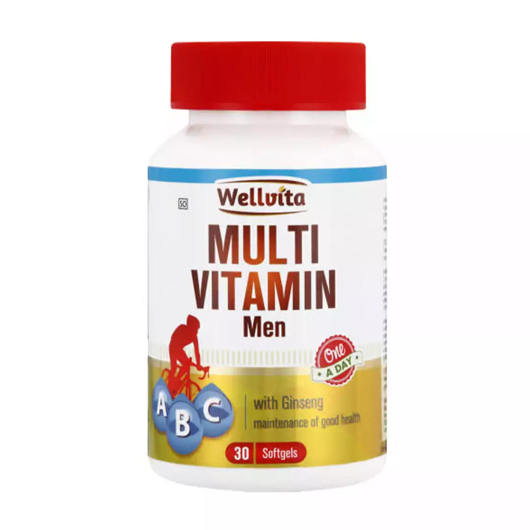 Wellvita Multivitamin Men with Ginseng Softgels, 30's