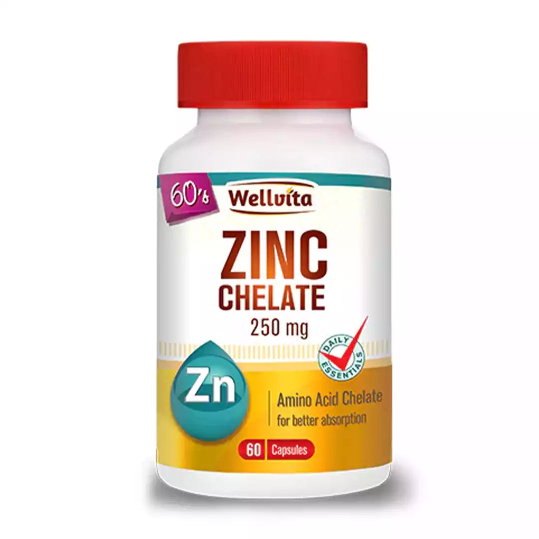 Wellvita Zinc Chelate 250mg Capsules, 60's