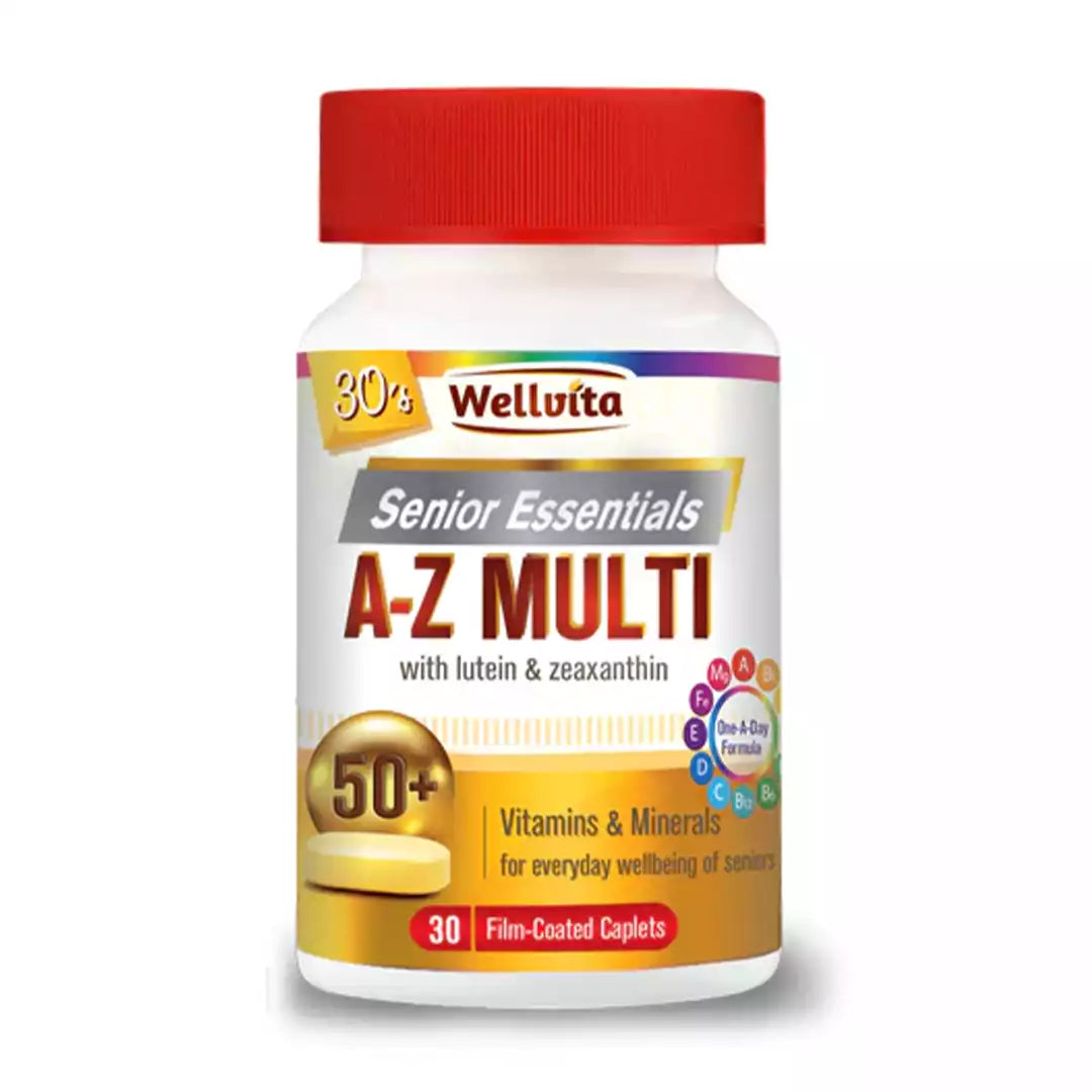 Wellvita Senior A-Z Multi Essential Vitamins Tablets, 30's