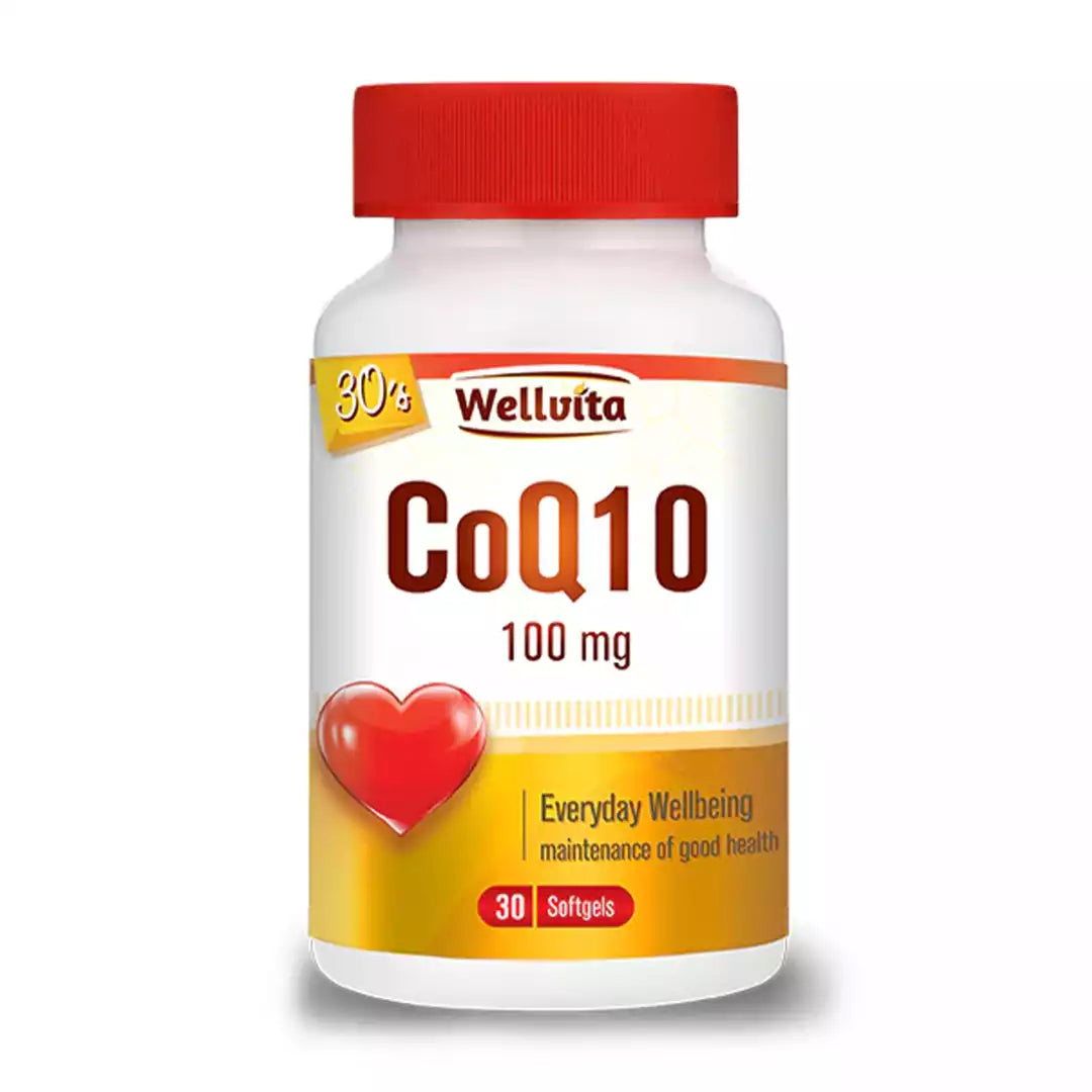 Wellvita Coenzyme Q10 100mg Softgels, 30's