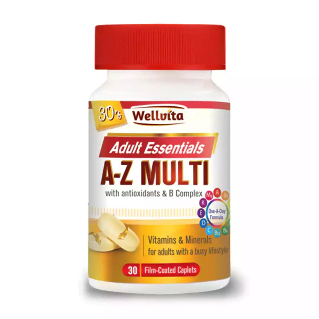 Wellvita Adult A-Z Multi Essential Vitamins Tablets, 30's