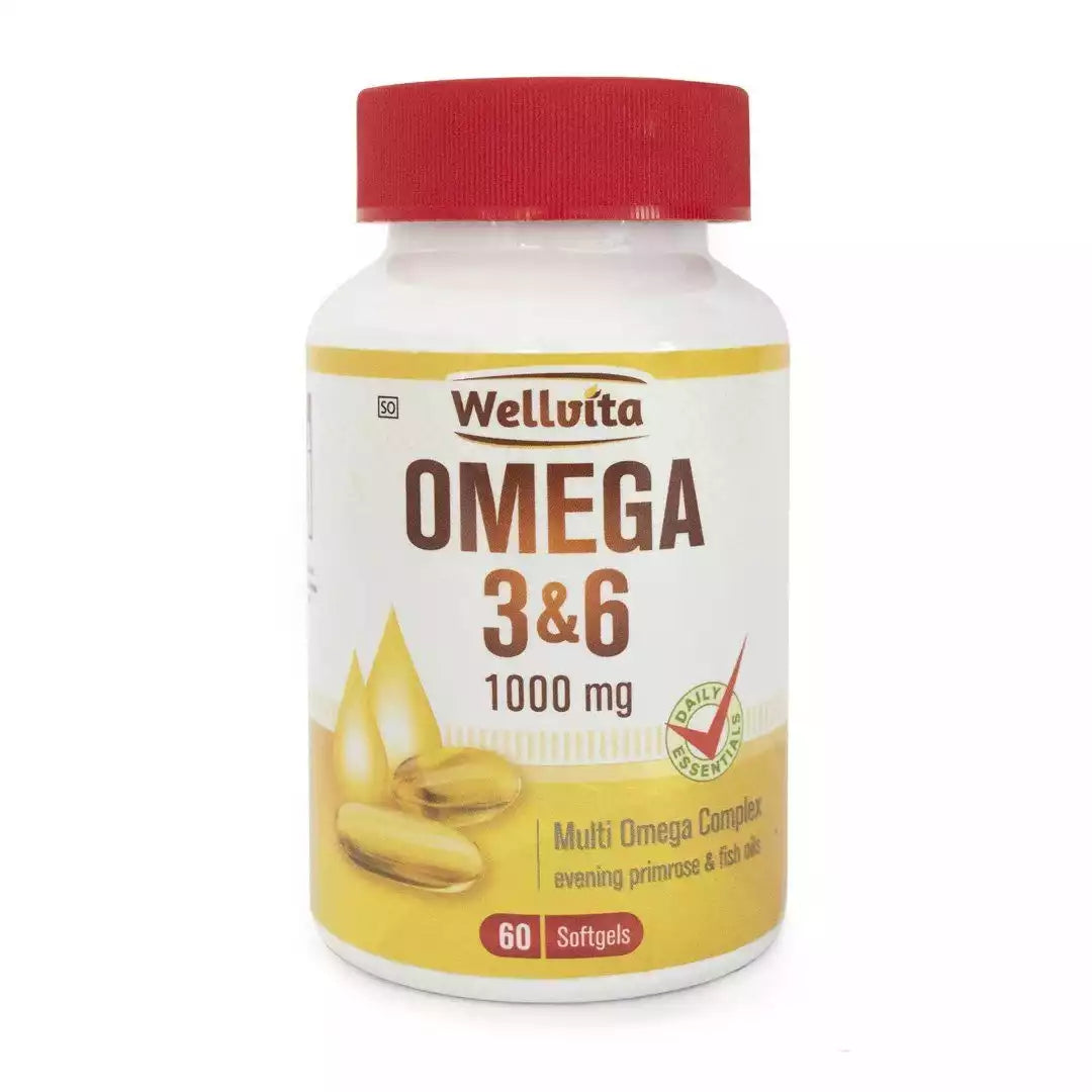 Wellvita Omega 3 & 6 1000mg Softgels