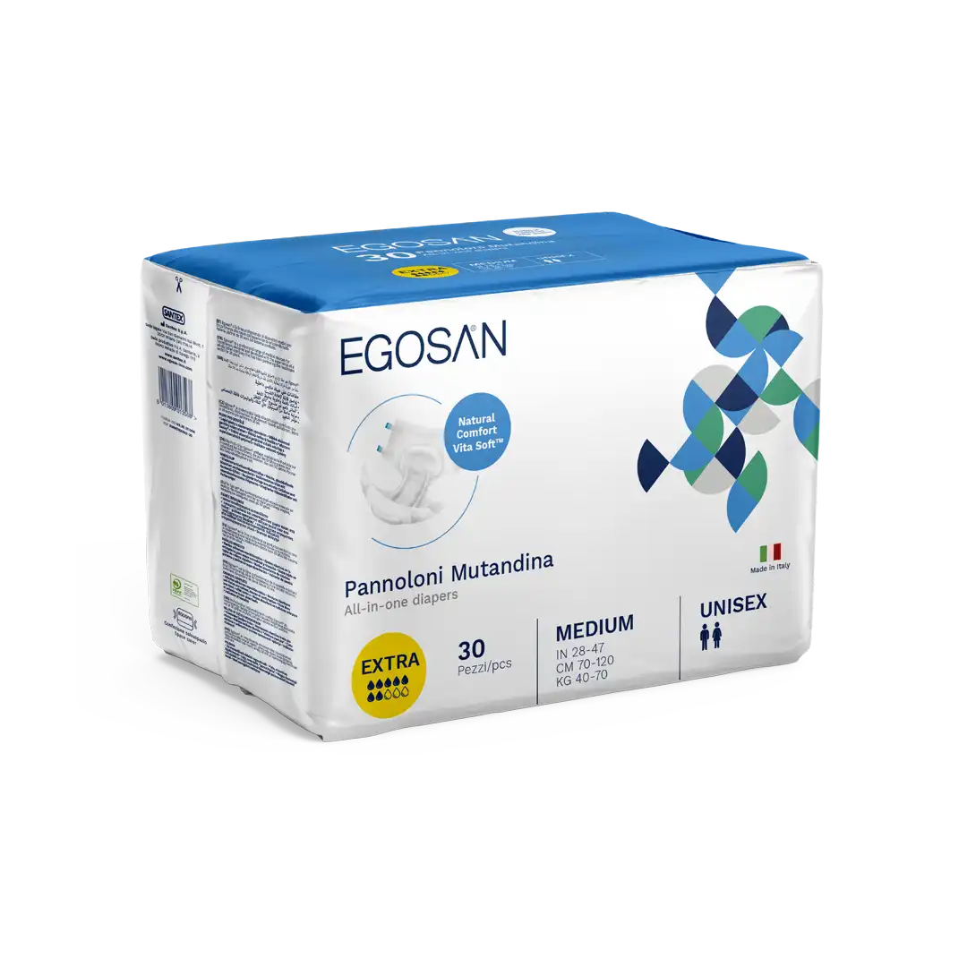 EGOSAN Extra Adult Diaper All-in-one Brief, Assorted