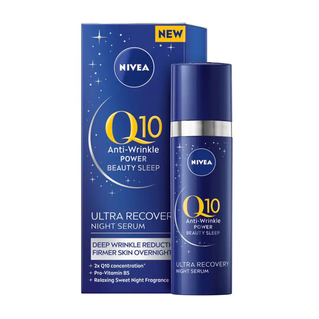 Nivea Q10 Anti-Wrinkle Power Ultra Recovery Night Serum, 30ml