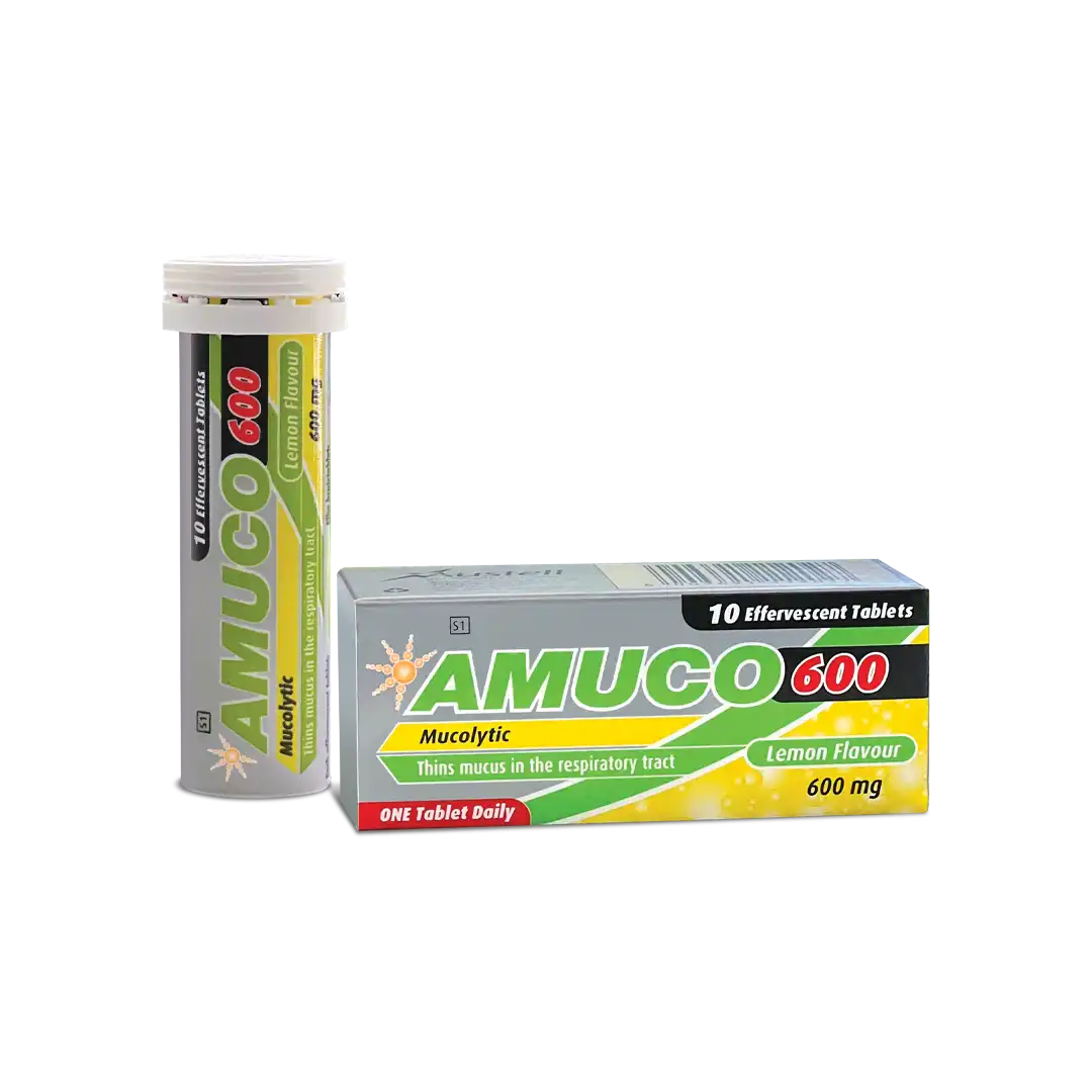 Amuco 600mg Effervescent Tablets, 10's