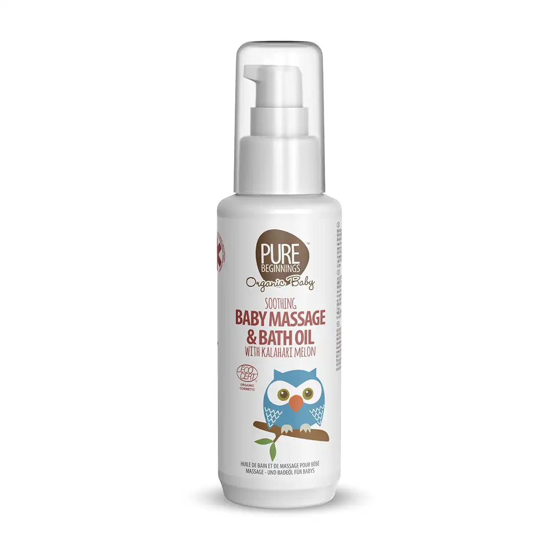 Pure Beginnings Soothing Baby Massage & Bath Oil With Kalahari Melon, 100ml