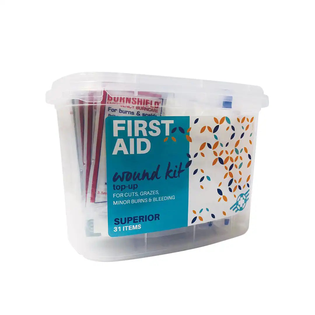 First Aid Superior Wound Top-Up Kit, 31 Items