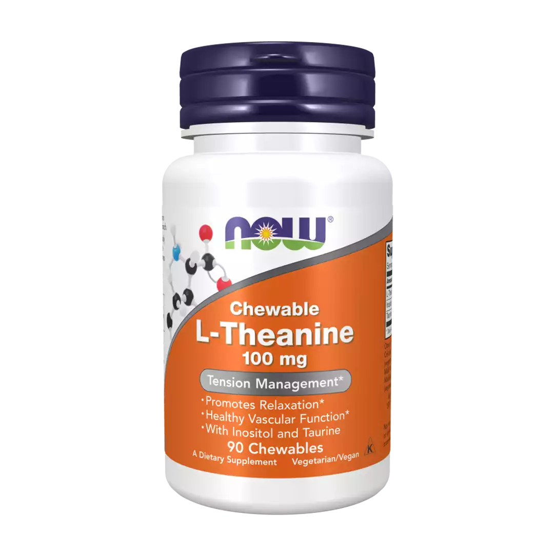 NOW Foods L-Theanine 100mg Chews, 90's