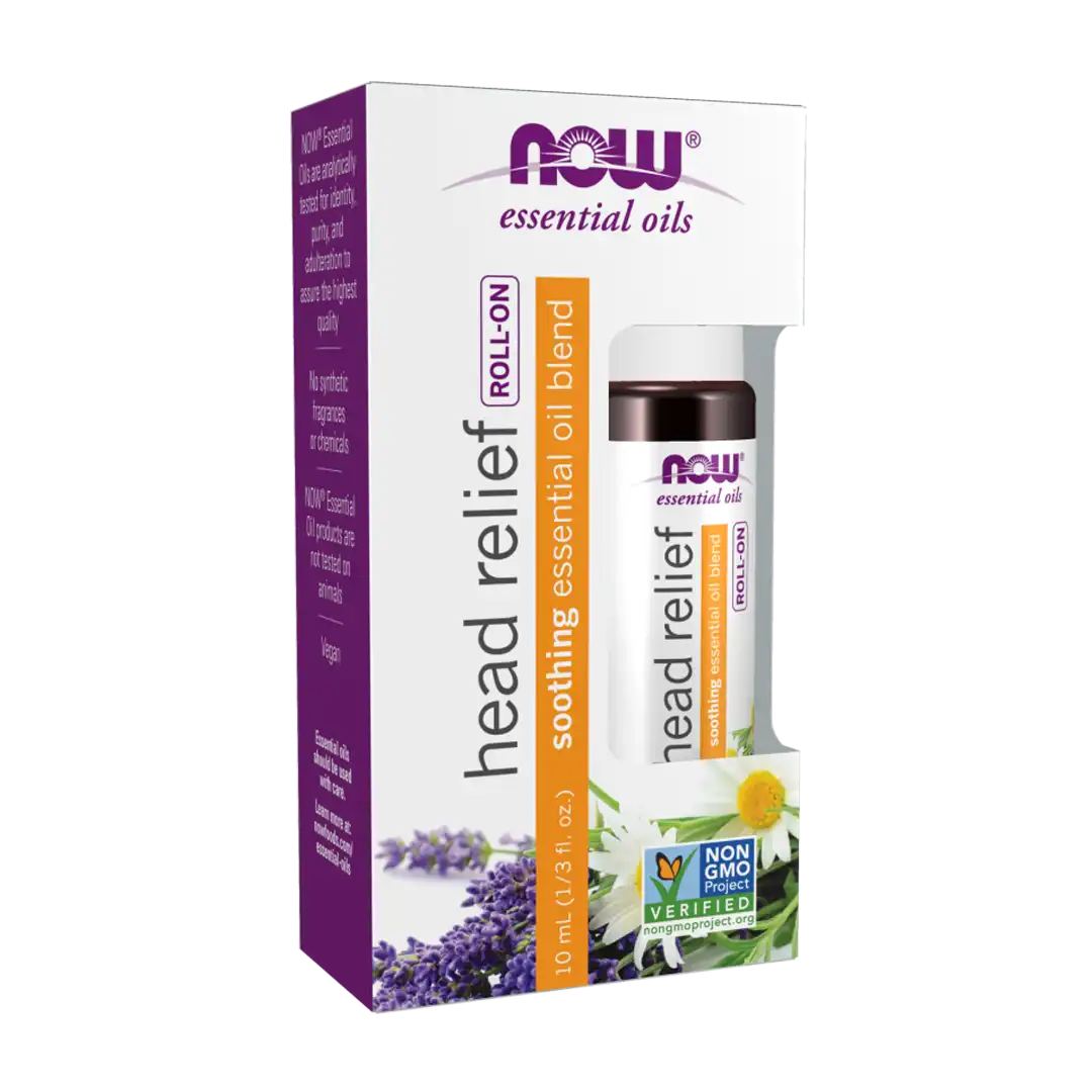 NOW Foods Head Relief Essential Oil Blend Roll-On, 10ml
