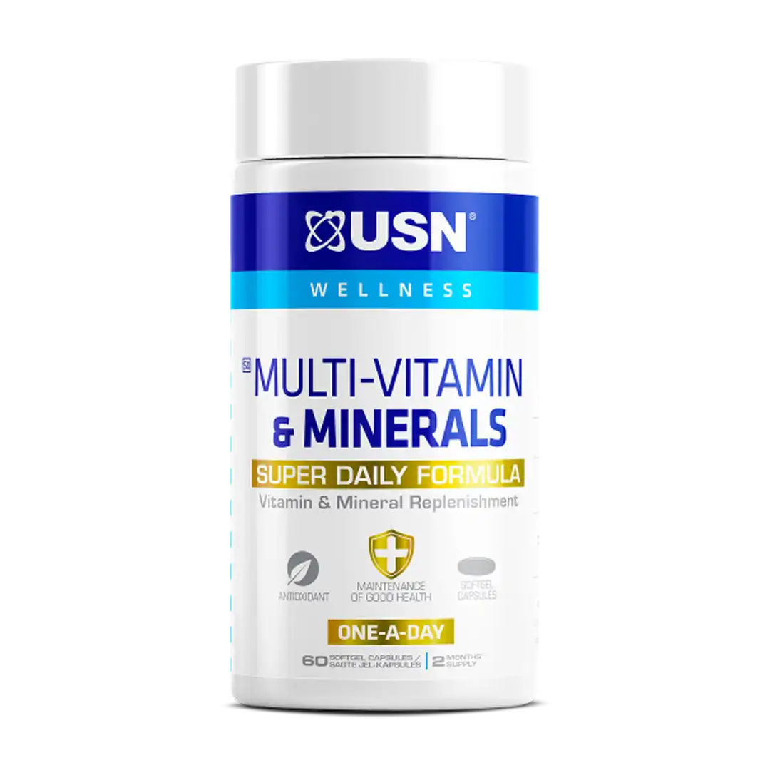 USN Multi-Vitamin & Minerals Softgel Capsules, 60's