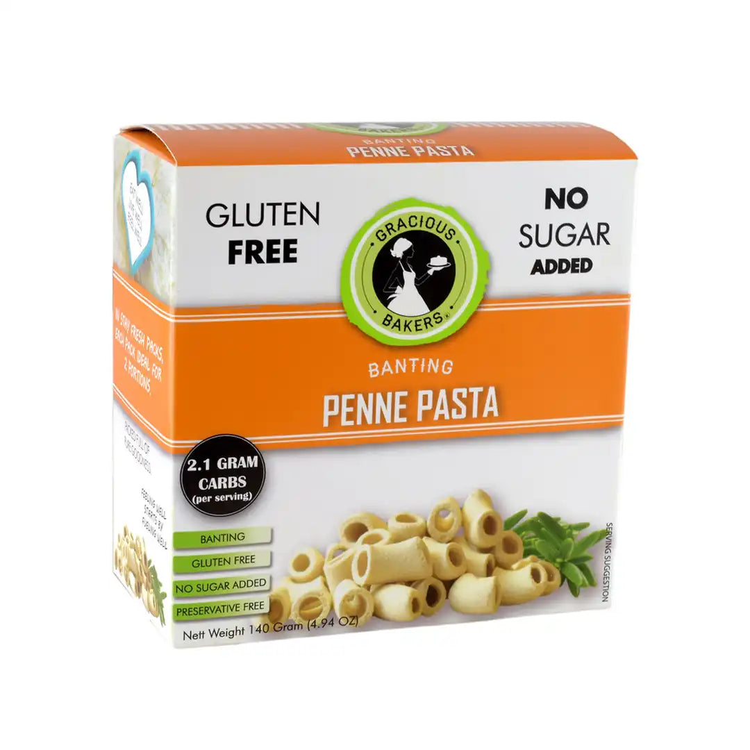 Gracious Bakers Banting Penne Pasta, 140g