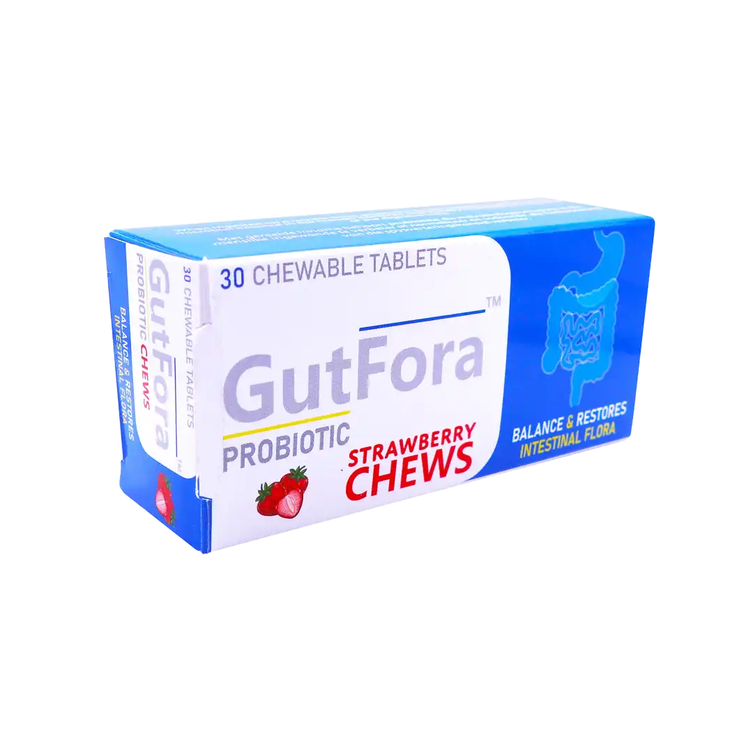 Gutfora Probiotic Strawberry Chews, 30’s